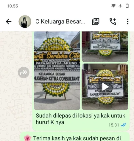 Pengiriman Papan Bunga Duka Pluit